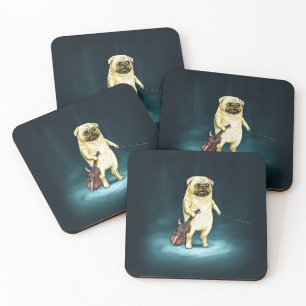 Item preview, Pug and Violin designed and sold by MariArmstrong.