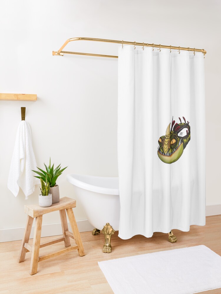 "HTTYD Hideous Zippleback Dragon" Shower Curtain by skylaroneil Redbubble