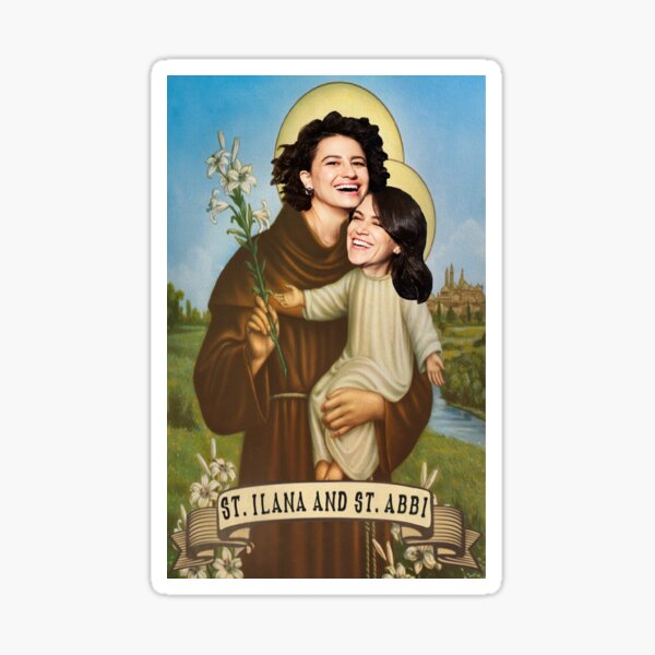 St. Ilana and St. Abbi Sticker
