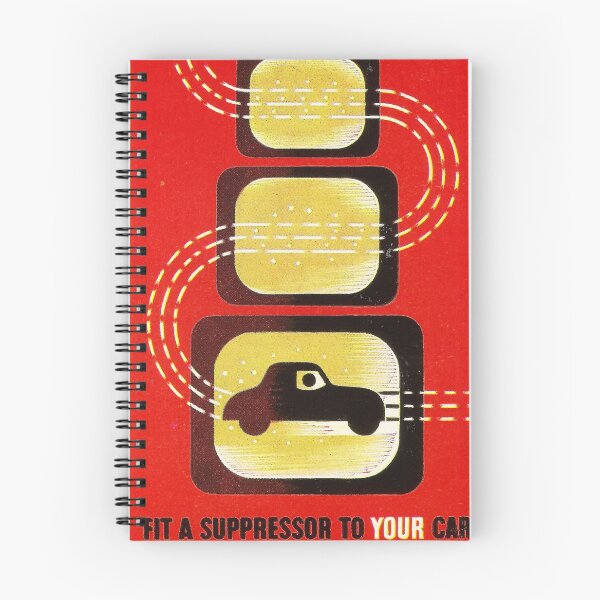 Item preview, Vintage poster - Car suppressor designed and sold by DejaVuStudio.