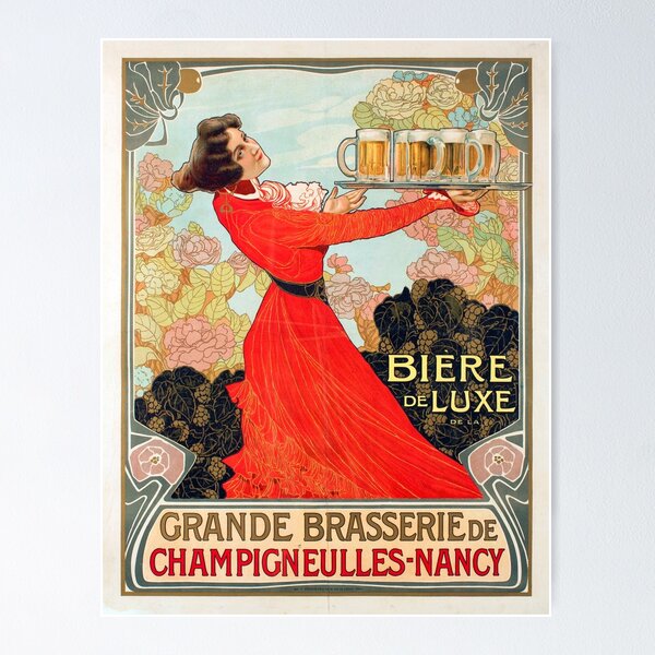 Item preview, Vintage poster - Brasserie de Champigneulles - Nancy designed and sold by DejaVuStudio.