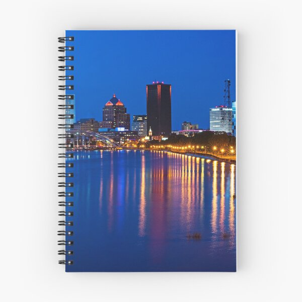 Item preview, Rochester NY Skyline at Dusk Genesee River designed and sold by WayneOxfordPh.