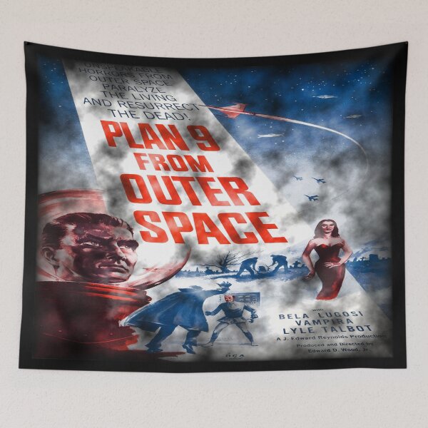 Item preview, Plan 9 From Outer Space Poster - Worn And Weathered With Border. designed and sold by OriginalDP.