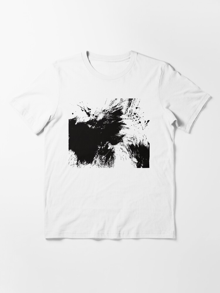 REGULAR-FIT T-SHIRT IN COTTON WITH PAINT BRUSHSTROKE EFFECT