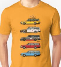 Stack of Volvo 200 Series 245 Wagons Unisex T-Shirt