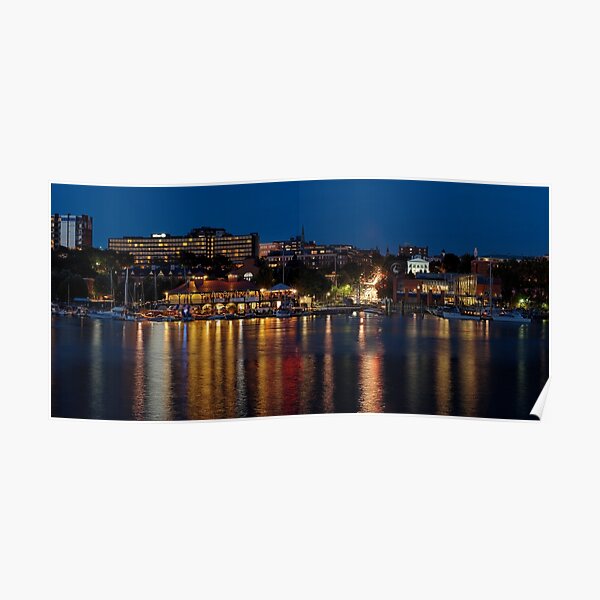 Hot Summer Night in Burlington Harbor - GigaPan Poster