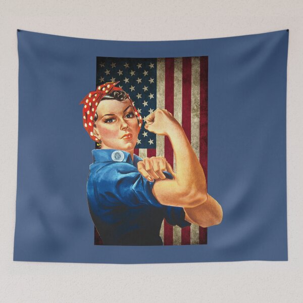 Item preview, Rosie the Riveter American Flag designed and sold by Sneek661.