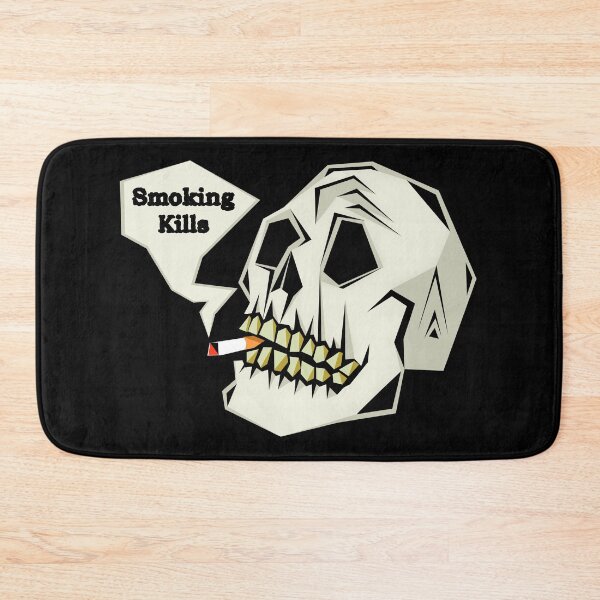 Item preview, Skull Smoking A Cigarette - "Smoking Kills" designed and sold by mikeymadness.