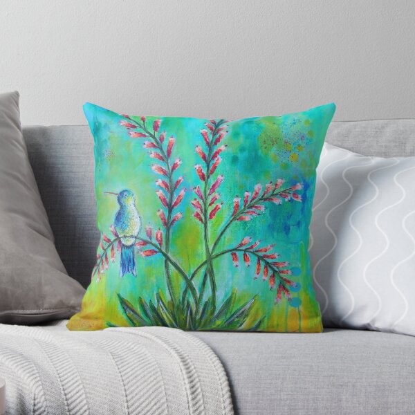 Desert Perch Throw Pillow