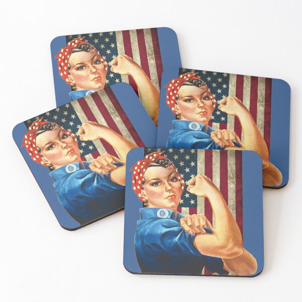 Item preview, Rosie the Riveter American Flag designed and sold by Sneek661.