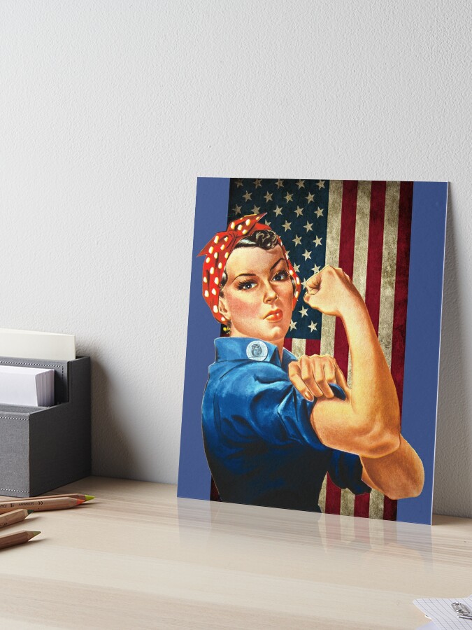Rosie the Riveter American Flag | Art Board Print
