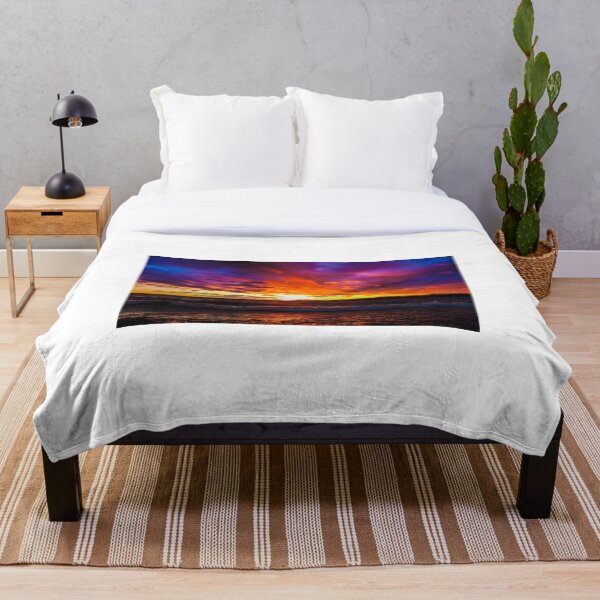 Fire in the Sky Throw Blanket