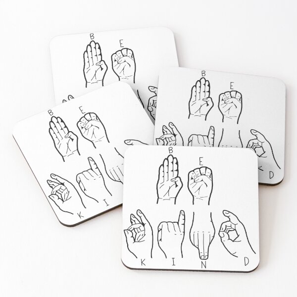 Item preview, Be Kind Sign Language Black designed and sold by allyconnelly99.