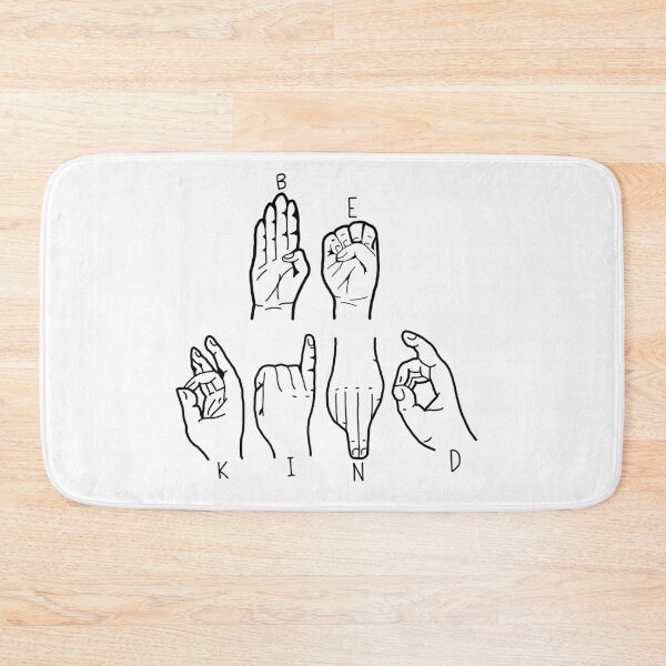 Item preview, Be Kind Sign Language Black designed and sold by allyconnelly99.