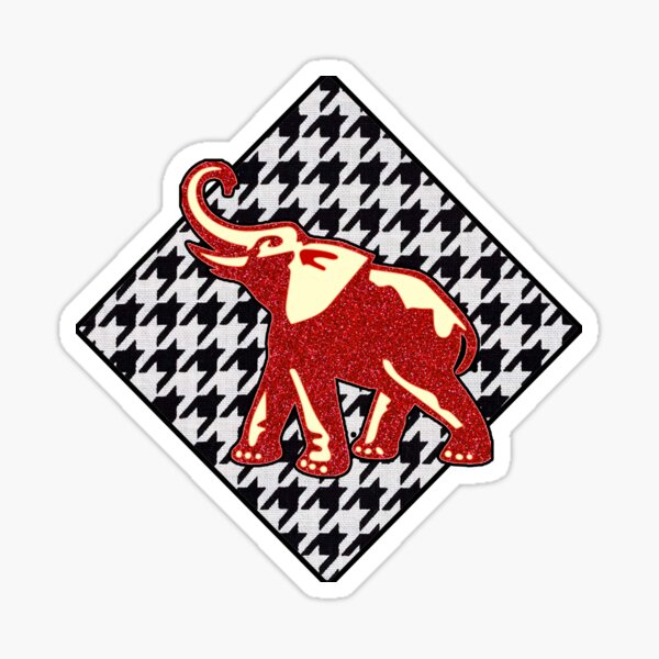 Houndstooth Alabama Elephant 40 oz Tumbler