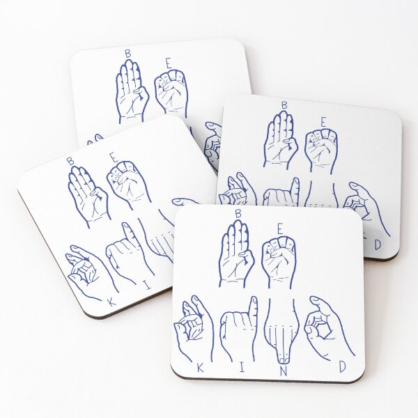 Item preview, Be Kind Sign Language Blue designed and sold by allyconnelly99.