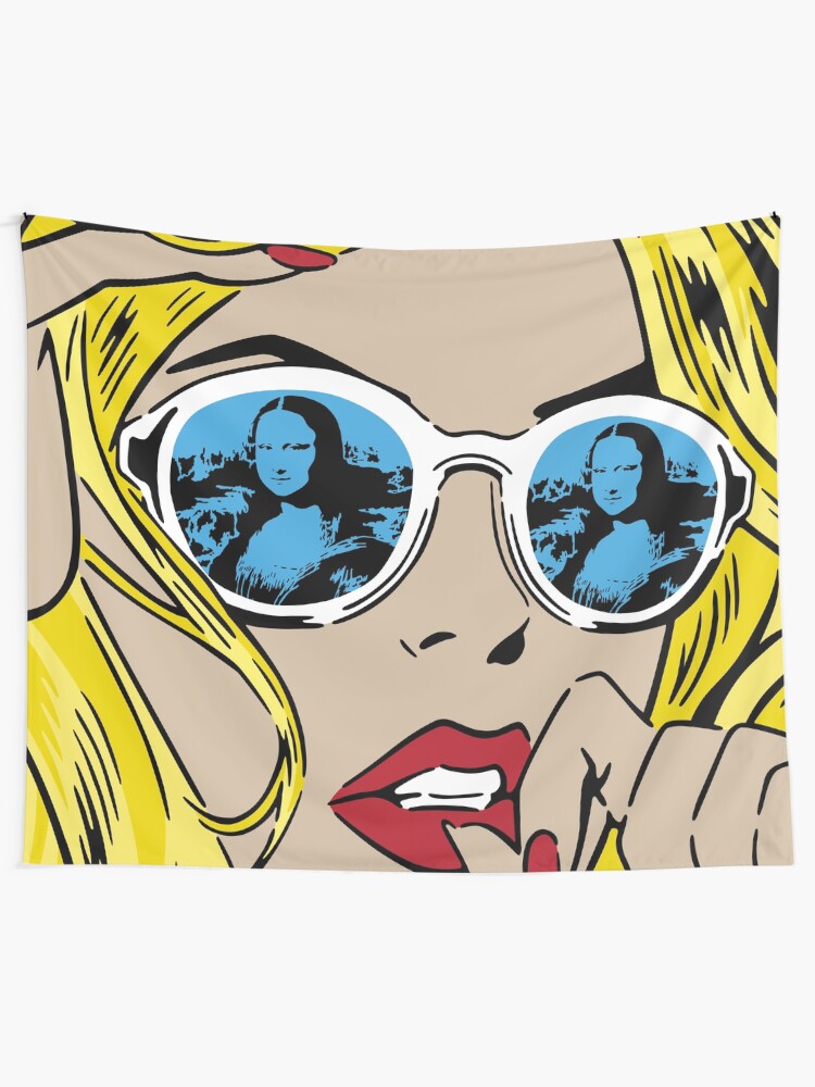 Alternate view of Mona Lisa Reflections Blonde Tapestry