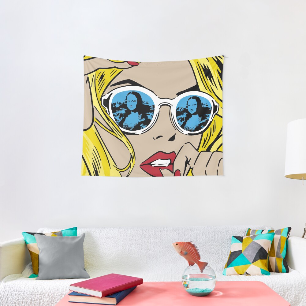 Mona Lisa Reflections Blonde Tapestry