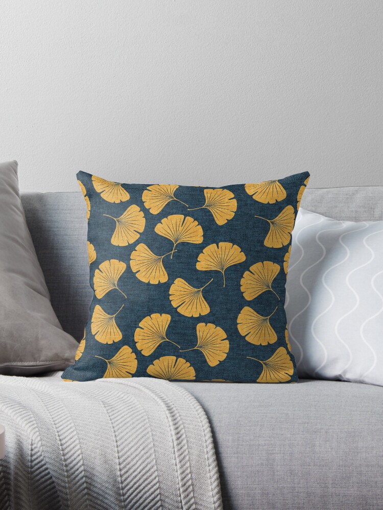 Daily Life Series Ginkgo Single Side Printing Decoration Pillow