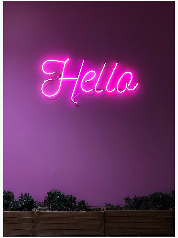Hello Neon Sign