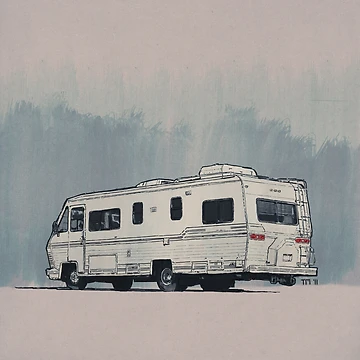 Artwork thumbnail, California RV by Monkey Crisis On Mars
