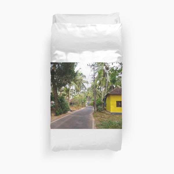 Beautiful rural Indian village house in Coastal India Duvet Cover