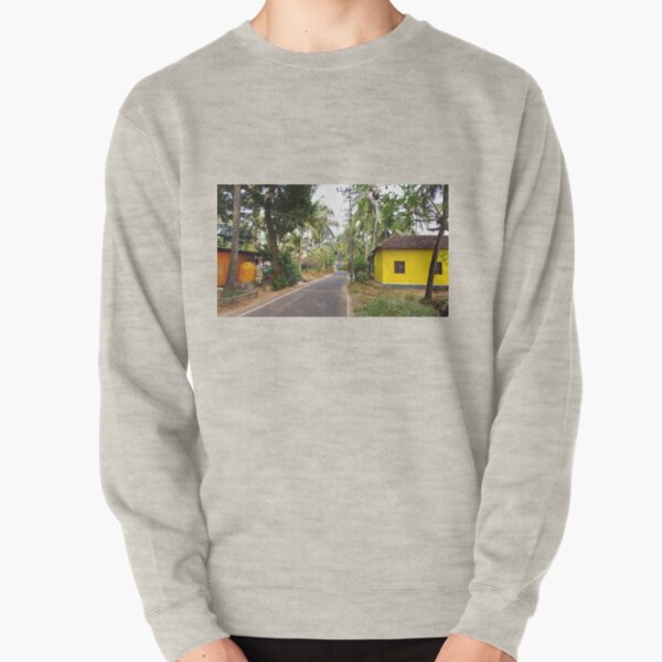 Beautiful rural Indian village house in Coastal India Pullover Sweatshirt
