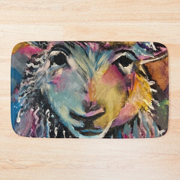 Item preview, Sheep painting Don’t Fence Me In designed and sold by Marieshellyart.