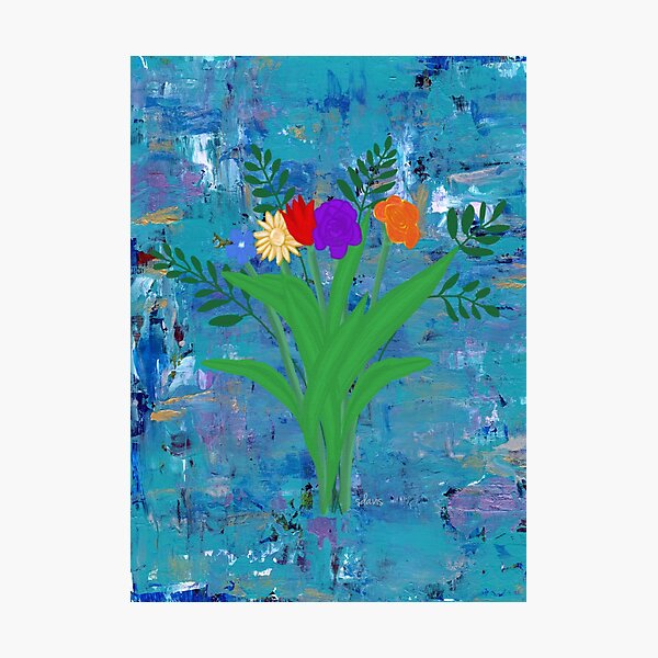 Flowers mixed with Ferns 1120 Photographic Print
