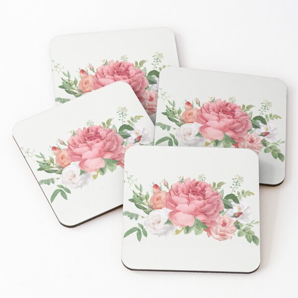 Item preview, Romantic Pink Rose Flower Painting  designed and sold by newburyboutique.