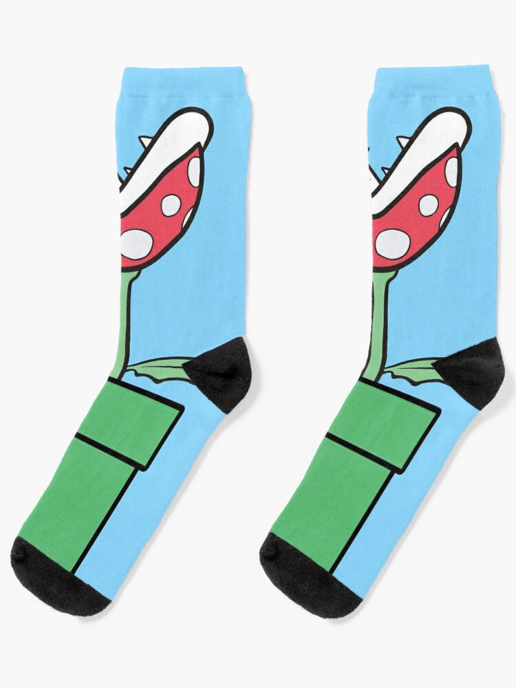 Mario Piranha Pflanze Socken Von Madisonemery Redbubble