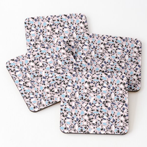 Item preview, Terrazzo Spot Blues on Blush designed and sold by ProjectM.