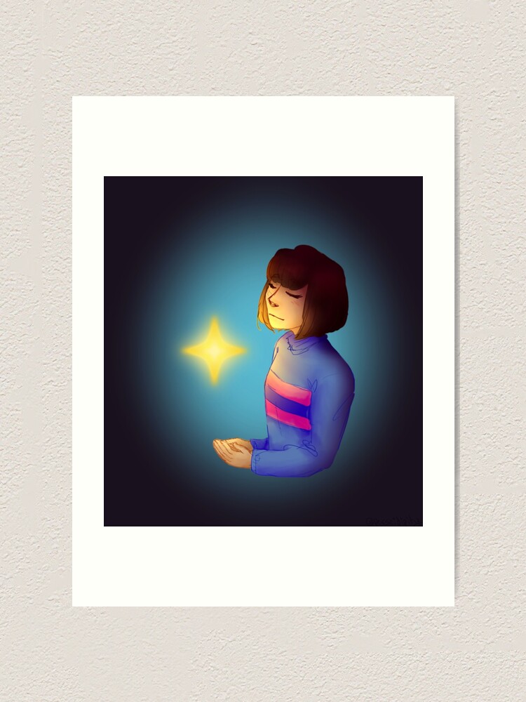 Undertale Frisk Art Print By Perseidipity Redbubble