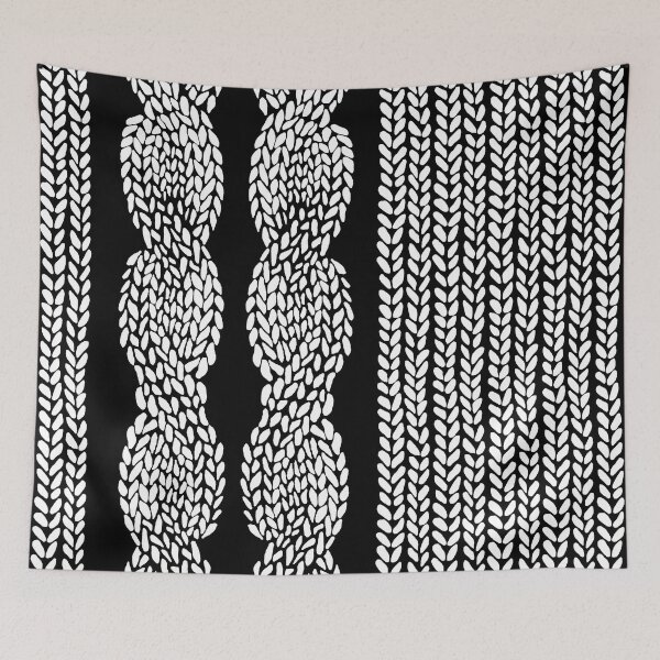 Item preview, Cable Knit 1 Black designed and sold by ProjectM.