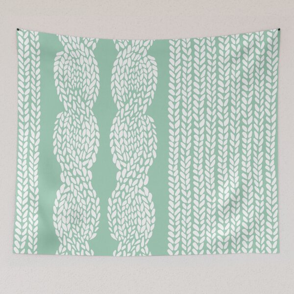Item preview, Cable Knit Mint designed and sold by ProjectM.