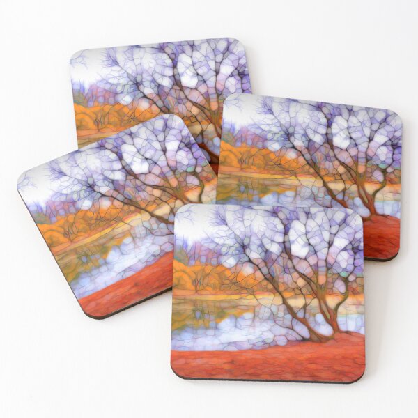 Item preview, Autumn landscape impression designed and sold by Red Witch Art.