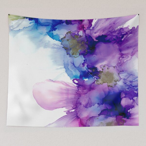Item preview, A splash of mauve flowers designed and sold by Paula Clay.
