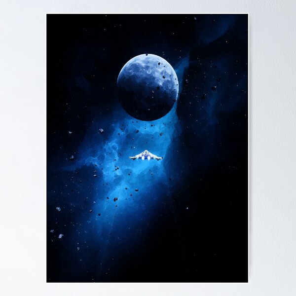 Item preview, Galactic Space Ship Inter-dimensional Planet Wide Travel - also an Everspace Poster  designed and sold by Ziad Alhaddad.