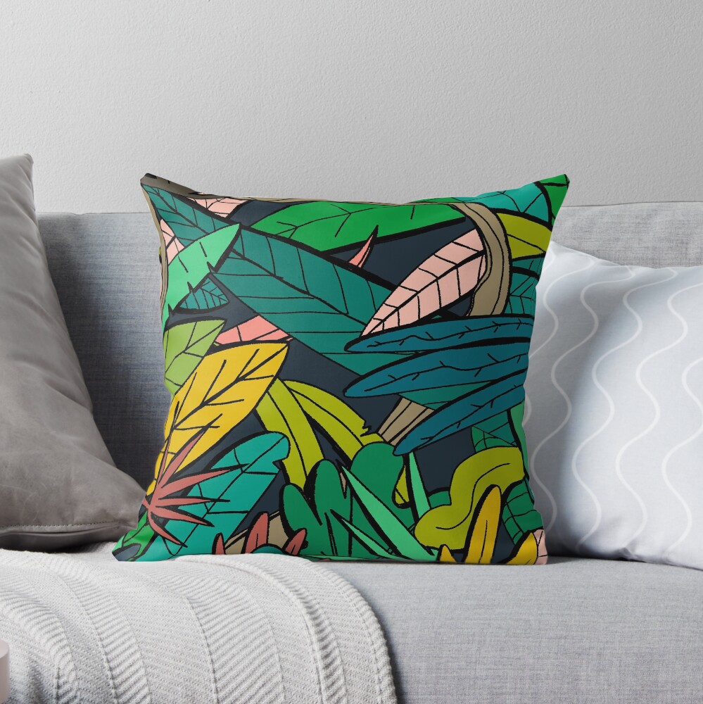 Welcome to the Jungle Throw Pillow
