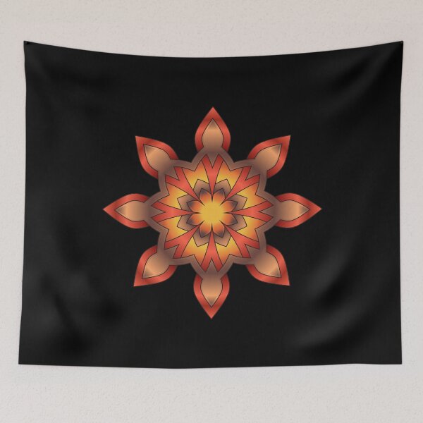 Item preview, Mandala star flower designed and sold by wolfgangrainer.
