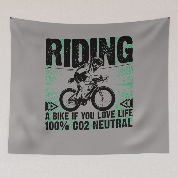 Item preview, Riding A Bike if you love Life - 100% CO2 Neutral | bicycle designed and sold by Schwaben Designs.