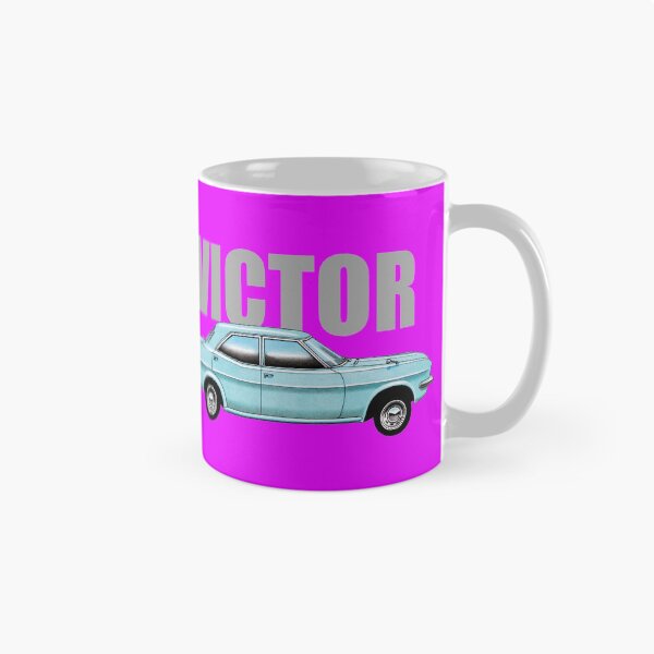 Item preview, Vauxhall Victor FD saloon illustration with text designed and sold by Retroblast.