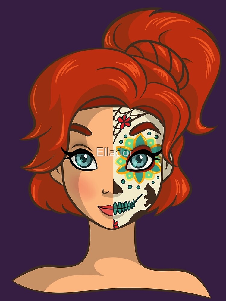 "Sugar Skull Series: Russian Princess" by Ellador | Redbubble