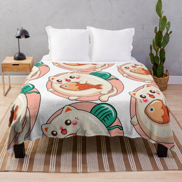 Item preview, Cat with Fish designed and sold by PickCreation.