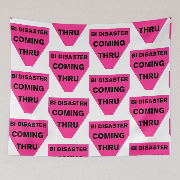 Item preview, Bi Disaster Coming Thru designed and sold by LittleRedChucks.