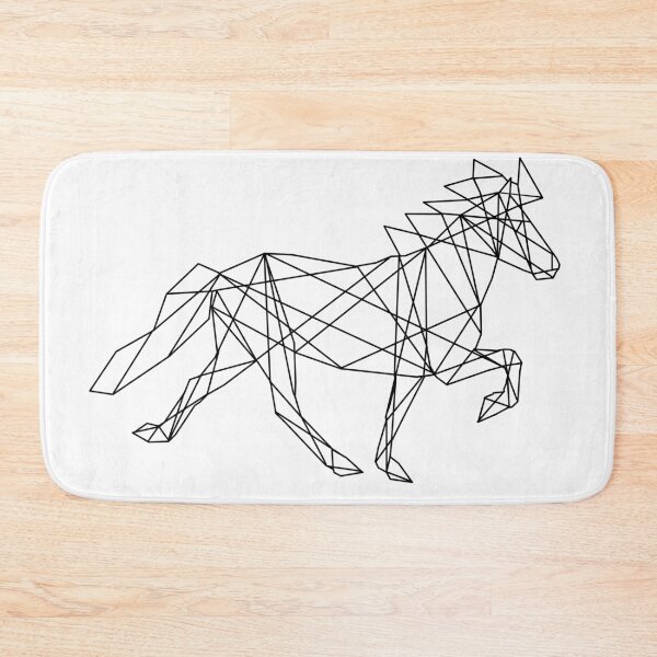 Item preview, Geometric black icelandic horse designed and sold by DutchVulture.