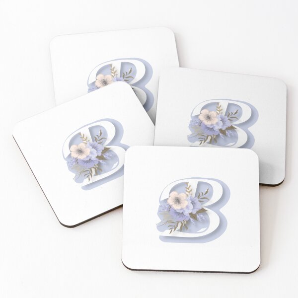 Item preview,  Floral Initial Capital B Monogram Sticker  designed and sold by RosalieReeves.