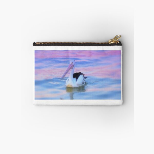 Item preview, Pelican paddling at sunset designed and sold by imaginethis.