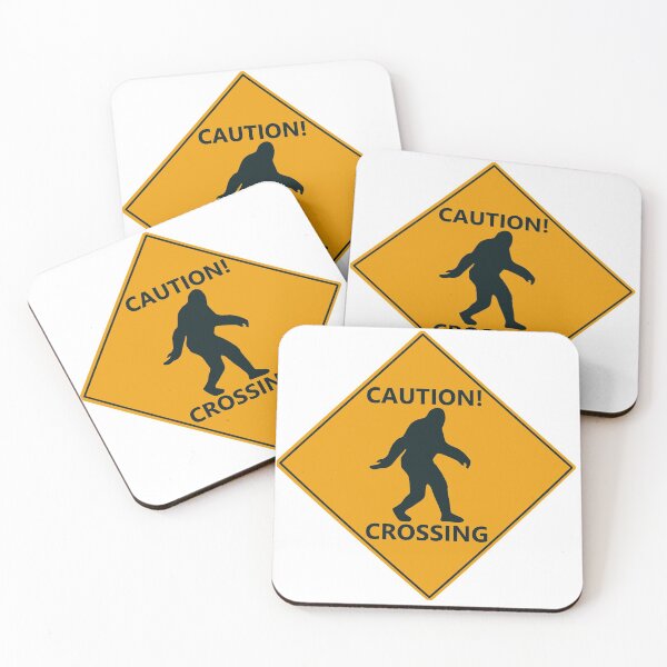 Item preview, Caution - bigfoot crossing Sign designed and sold by DutchVulture.