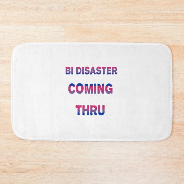 Item preview, Bi Disaster coming thru - bi pride colours designed and sold by LittleRedChucks.